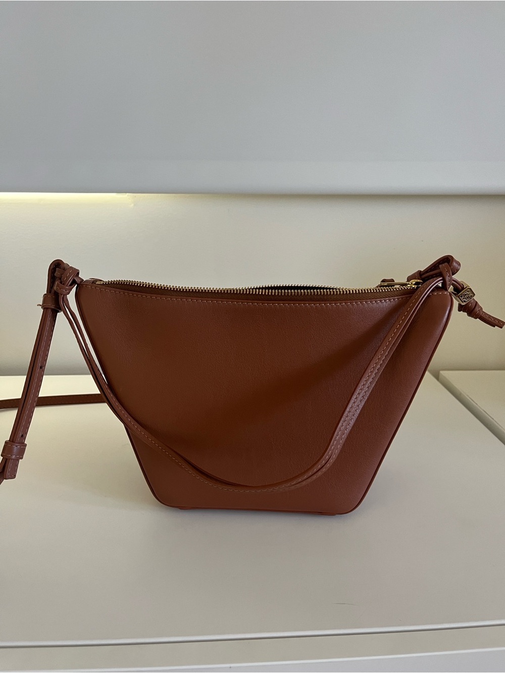Loewe Hammock Mini Tan Cross Body Bag